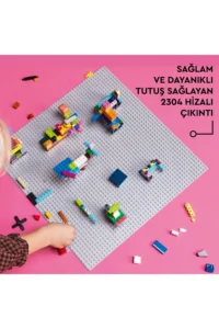 LEGO Classic Gray Plate 11024 - Creative Construction Set for Ages 4 and Up (1 Piece) - Image 6