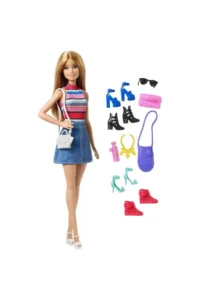 Barbie Doll and Her Gorgeous Accessories - Including Doll and 11 Accessories FVJ42 - Image 6