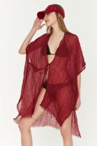 Y-London 13479-2 Burgundy Pareo - Image 2