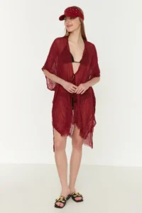 Y-London 13479-2 Burgundy Pareo - Image 3