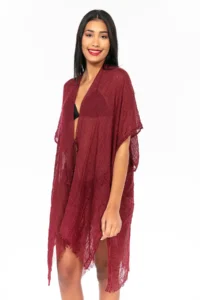 Y-London 13479-2 Burgundy Pareo - Image 5
