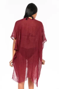 Y-London 13479-2 Burgundy Pareo - Image 7