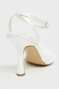 Nisantasi Shoes Rody Pearl Net Ankle Tie Women Thin Heels Sandals - Image 4