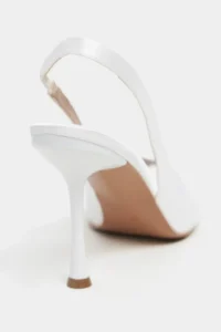 Nisantasi Shoes Betty Pearl Satin Burnu Light Women Heels Shoes - Image 4
