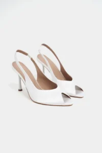 Nisantasi Shoes Betty Pearl Satin Burnu Light Women Heels Shoes - Image 5