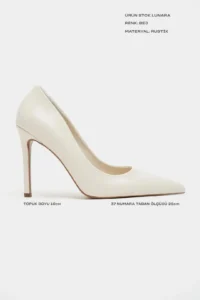 Nisantasi Shoes Lunara BEIGE RUSTIC Patterned Pointed toe Women Stiletto - Image 2