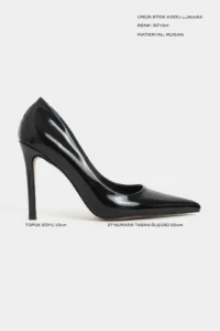 Nisantasi Shoes Lunara Black Patent Pointed toe Women Stiletto - Image 2