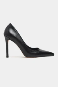 Nisantasi Shoes Lunara Black RUSTIC Patterned Pointed toe Women Stiletto