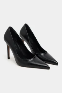 Nisantasi Shoes Lunara Black RUSTIC Patterned Pointed toe Women Stiletto - Image 5