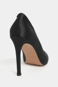 Nisantasi Shoes Lunara Black Satin Pointed toe Women Stiletto - Image 4