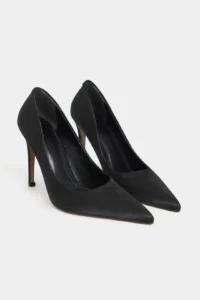 Nisantasi Shoes Lunara Black Satin Pointed toe Women Stiletto - Image 5
