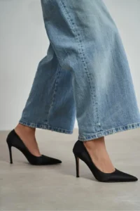 Nisantasi Shoes Lunara Black Satin Pointed toe Women Stiletto - Image 7