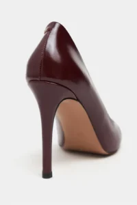 Nisantasi Shoes Lunara Burgundy RUSTIC Patterned Pointed toe Women Stiletto - Image 4