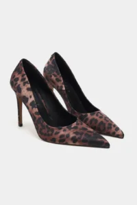 Nisantasi Shoes Lunara Leopard Satin Pointed toe Women Stiletto - Image 5