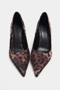 Nisantasi Shoes Lunara Leopard Satin Pointed toe Women Stiletto - Image 6