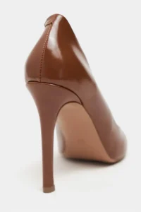 Nisantasi Shoes Lunara Tan RUSTIC Patterned Pointed toe Women Stiletto - Image 4