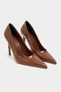 Nisantasi Shoes Lunara Tan RUSTIC Patterned Pointed toe Women Stiletto - Image 5