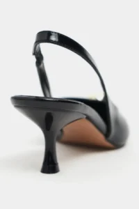 Nisantasi Shoes Alvera Black RUSTIC Aksesuar Detailed Pointed toe Women Heels Shoes - Image 4