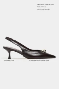 Nisantasi Shoes Alvera Brown RUSTIC Aksesuar Detailed Pointed toe Women Heels Shoes - Image 2