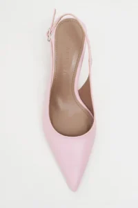 Nisantasi Shoes Megy Pink MATTE Arka Light Hair Clip Detailed Pointed toe Women Heels Shoes - Image 4