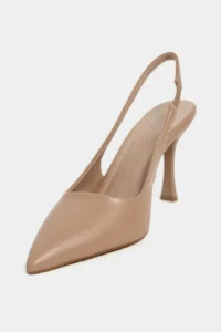 Nisantasi Shoes Elara Nude MATTE Belt Detailed Pointed toe Women Heels Shoes - Image 3