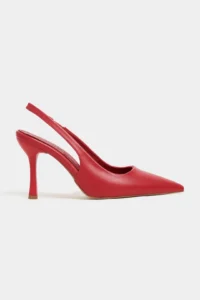 Nisantasi Shoes Elara Red MATTE Belt Detailed Pointed toe Women Heels Shoes - Image 3