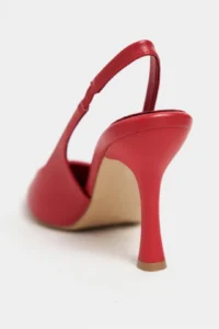 Nisantasi Shoes Elara Red MATTE Belt Detailed Pointed toe Women Heels Shoes - Image 5