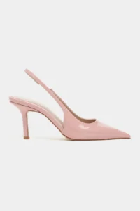 Nisantasi Shoes Parla Salmon Patent Belt Detailed Pointed toe Women Heels Shoes - Image 3