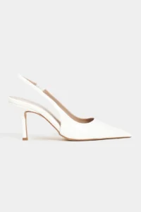 Nisantasi Shoes Parla WHITE Patent Belt Detailed Pointed toe Women Heels Shoes - Image 5