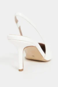 Nisantasi Shoes Parla WHITE Patent Belt Detailed Pointed toe Women Heels Shoes - Image 7