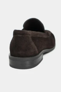 Nisantasi Shoes Naty Brown Suede GENUINE Leather Women Loafer Shoes - Image 4