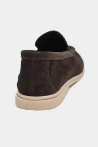Nisantasi Shoes Nada DARK COFFEE GENUINE Leather Flat Sole Women Loafer - Image 5