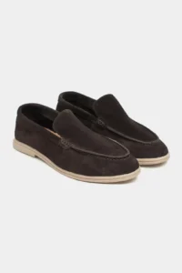 Nisantasi Shoes Nada DARK COFFEE GENUINE Leather Flat Sole Women Loafer - Image 6