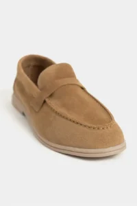 Nisantasi Shoes Bery Desert GENUINE Suede Flat Sole Women Loafer - Image 3
