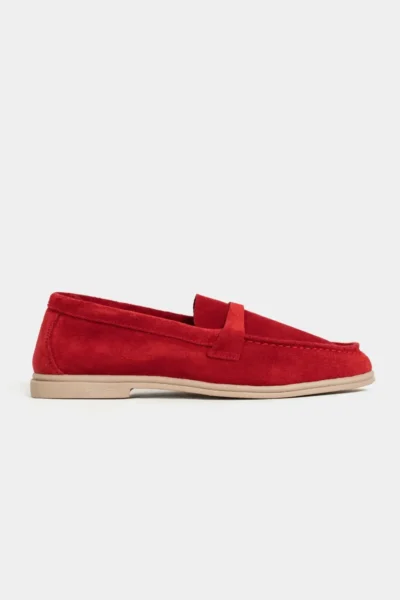 NSN-SOF704K_Red_GENUINE_Suede_1