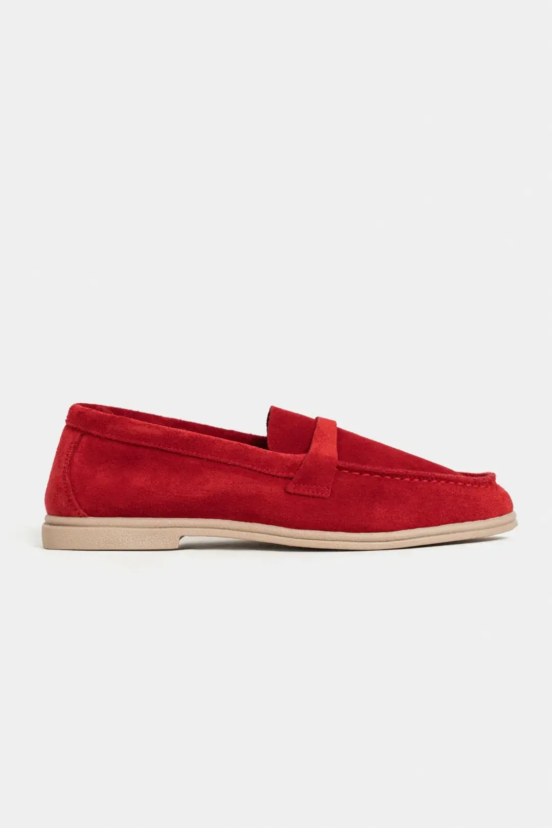 NSN-SOF704K_Red_GENUINE_Suede_1