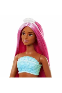 Barbie Dreamtopia Mermaid Dolls - Red Tail White Crown - Image 2