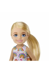 Barbie Chelsea Dolls with Accessories - Blonde-Rainbow Dress - Image 2