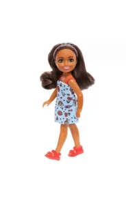 Barbie Chelsea Dolls with Accessories - Brunette Blue Strap Dress Hxm97 - Image 2
