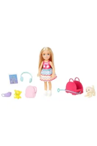 Barbie Accessorized Chelsea Doll Travels FWV20 - Chelsea in a Rainbow Dress - Image 3