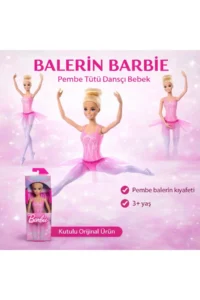 Barbie Ballerina Dolls GJL58 - Blonde in Pink Dress - Image 2