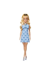 Barbie Fashionistas Doll in Blue with bow Dress HYT93 - Image 2