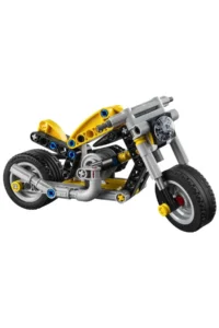 LEGO Technic Yellow Motorcycle 42225 - Creative Toy Building Set for Children Ages 7 and Up (151 P - Image 2