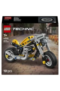 LEGO Technic Yellow Motorcycle 42225 - Creative Toy Building Set for Children Ages 7 and Up (151 P - Image 3
