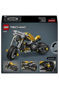 LEGO Technic Yellow Motorcycle 42225 - Creative Toy Building Set for Children Ages 7 and Up (151 P - Image 4