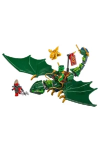 LEGO NINJAGO Lloyd's Green Forest Dragon 71829 - 2 Minifigures for Kids Ages 6 and Up - Image 2