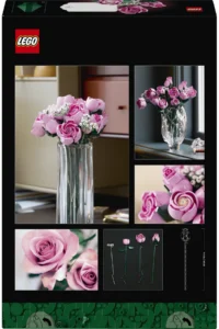 LEGO ® Botanicals Pink Rose Bouquet 10374 - 18+ Decorative Flower Model Building Set (789 Pieces) - Image 4