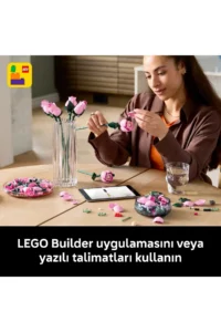 LEGO ® Botanicals Pink Rose Bouquet 10374 - 18+ Decorative Flower Model Building Set (789 Pieces) - Image 9