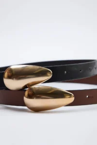 SHOES Black-Tan 2 Sets Women Belt - Image 2