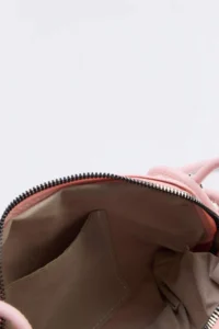 SHOES Light Pink Knitting Detailed Women Mini Size Shoulder Bag - Image 7